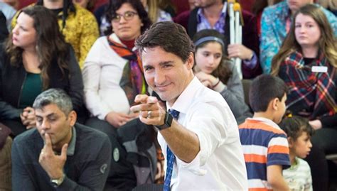 Prime Minister Justin Trudeau Wearing an Apple .